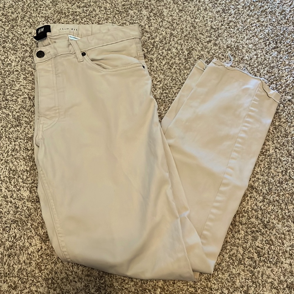 H&M slim fit khaki pants